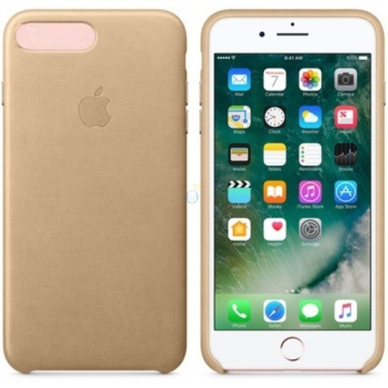 CAPA SILICONE LEATHER CASE APPLE IPHONE 7 / 8 (4.7") DOURADO